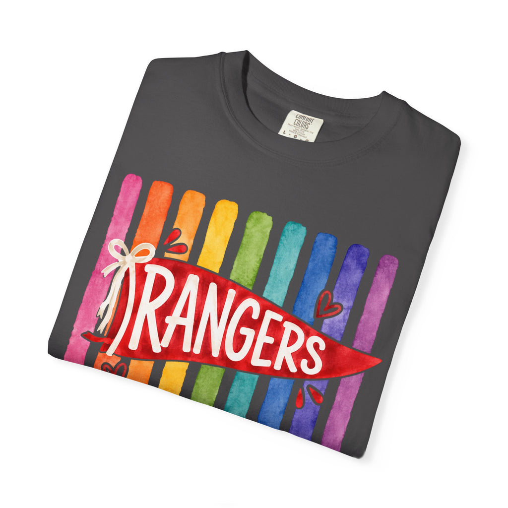 Rangers Rainbow Pennant T-Shirt — Pride School Spirit Tee