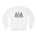 Merry & Bright Christmas Tree Youth Crewneck Sweatshirt