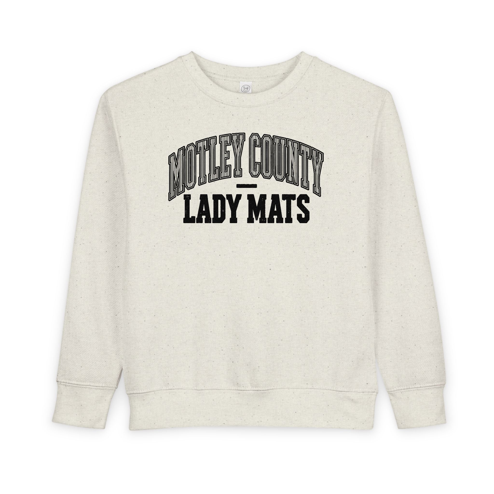 Toddler Sweatshirt - "Motley County Lady Mats" Vintage Varsity Kids Crewneck