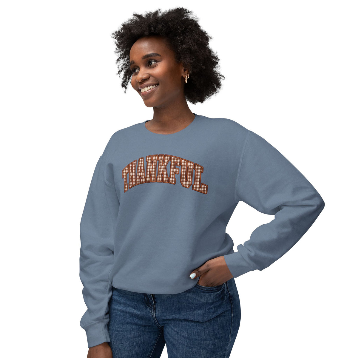 Thankful Crewneck Sweatshirt — Cozy Thanksgiving Pullover