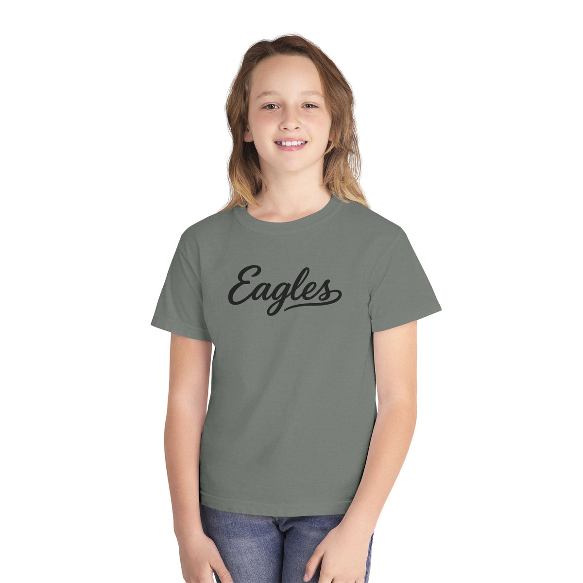 Eagles Script Youth T‑Shirt