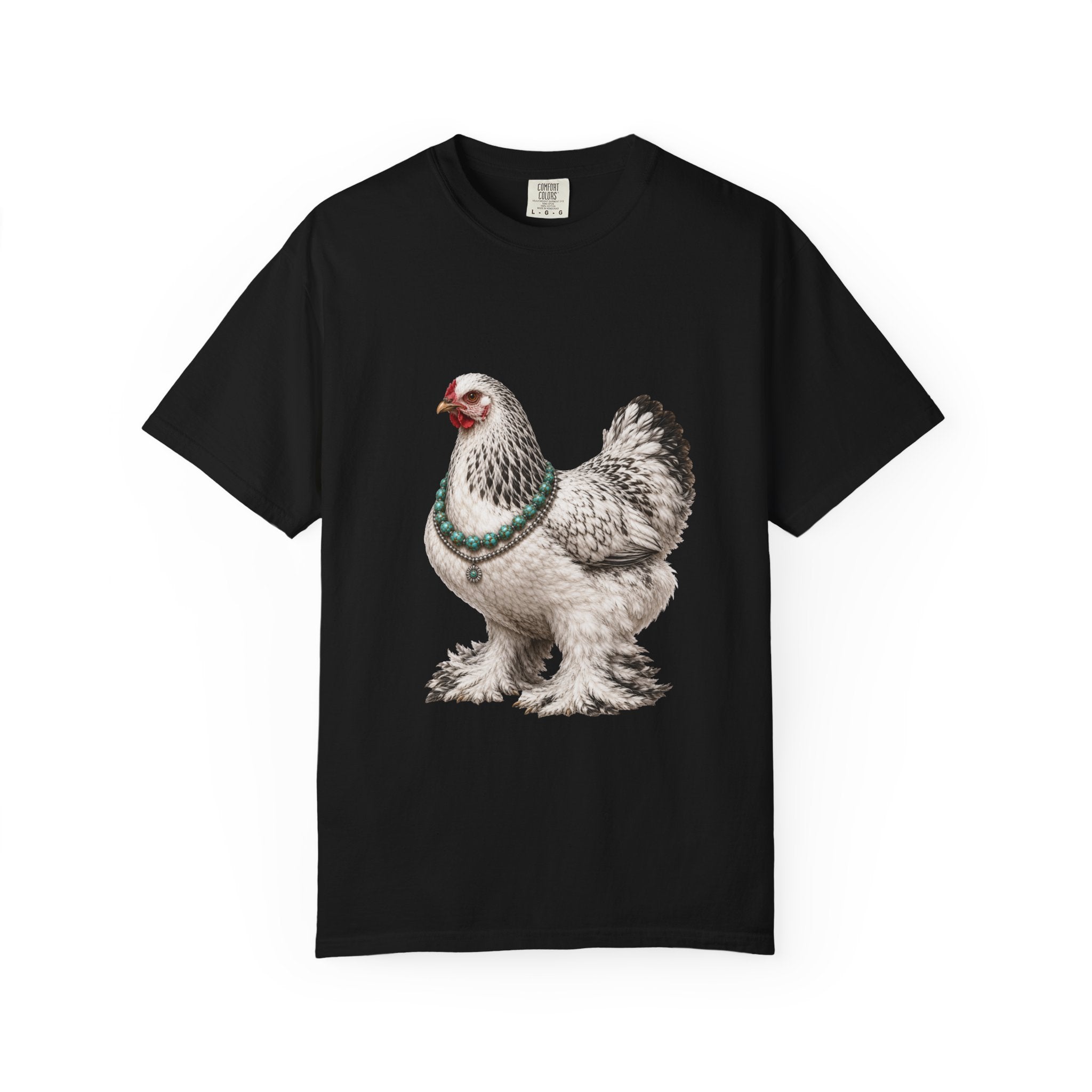 Feather Foot Turquoise Chicken Queen T-Shirt