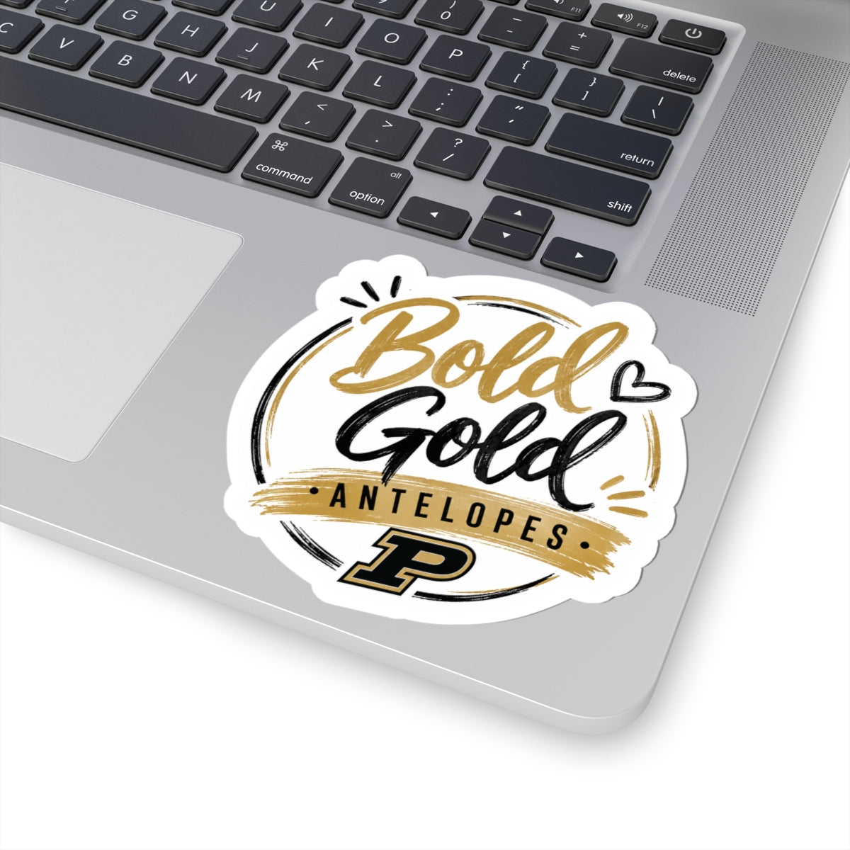 Bold Gold Antelopes Kiss-Cut Sticker — Purdue Pride Laptop Decal