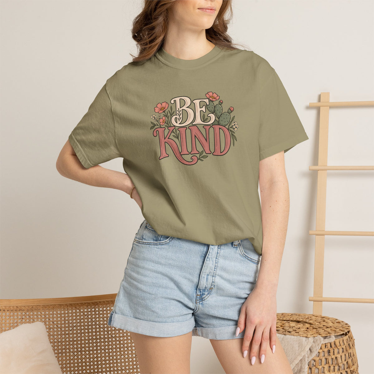 Be Kind Floral T-Shirt — Vintage Floral Graphic Tee