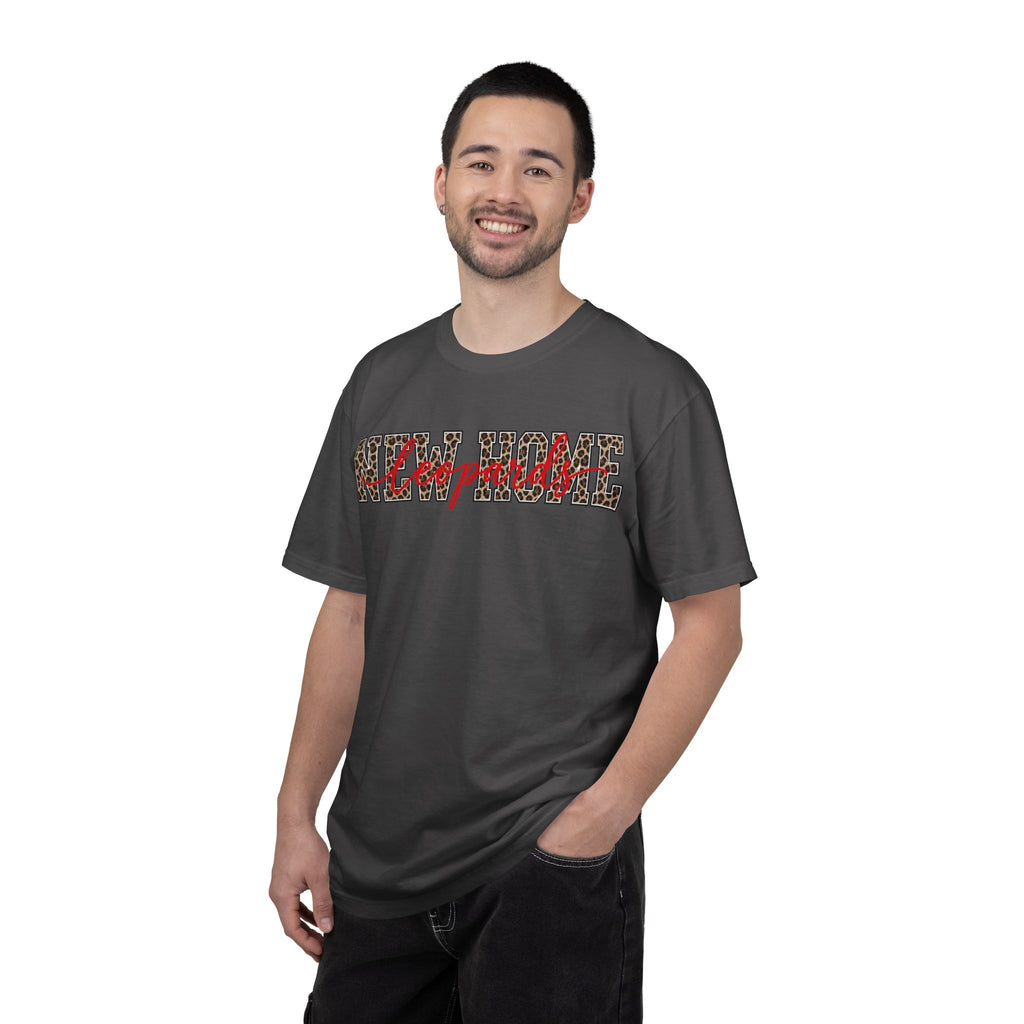 New Home Leopard Script T-Shirt