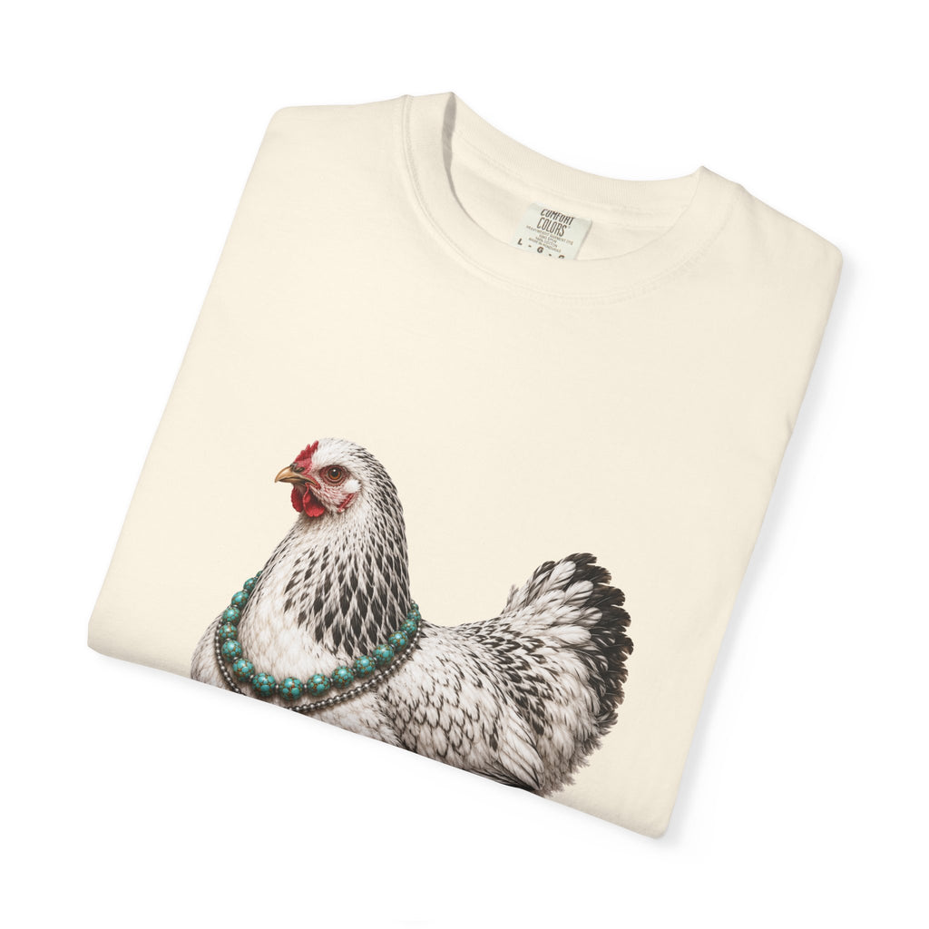 Feather Foot Turquoise Chicken Queen T-Shirt