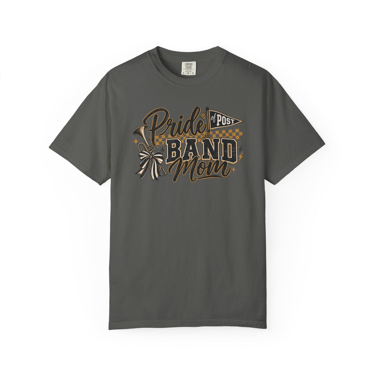 Band Mom T-Shirt — "Pride Post" Graphic Tee for Marching Band Parents