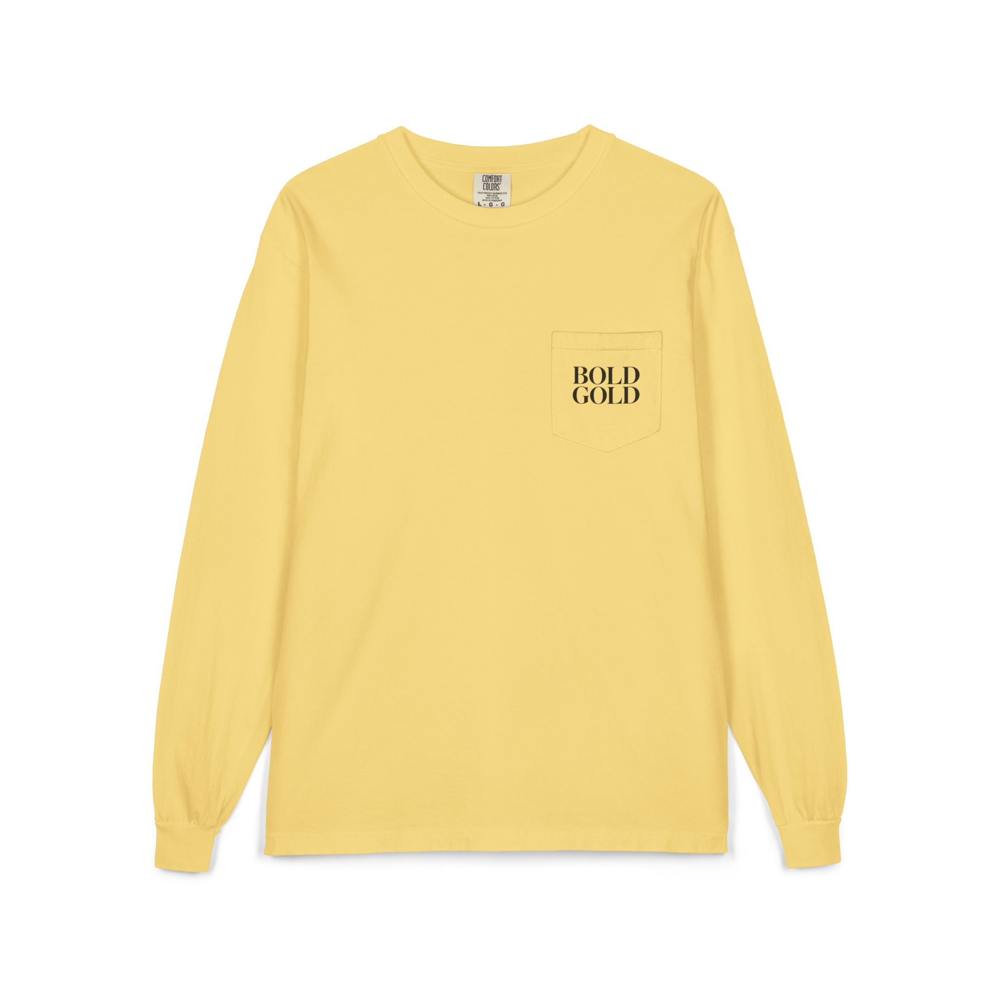 Bold Gold Antelopes Long Sleeve Pocket Tee