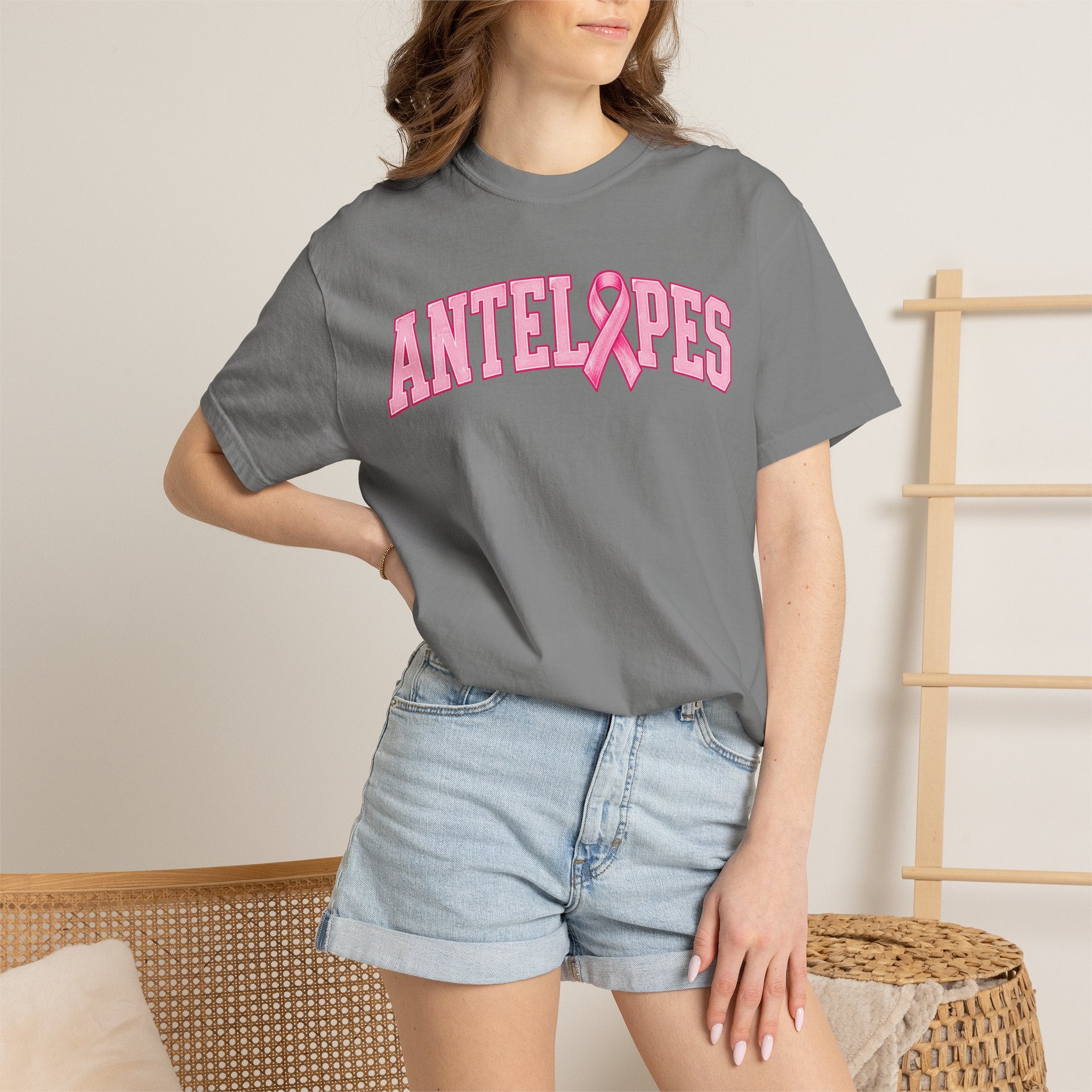 Antelopes Pink Ribbon T-Shirt — Breast Cancer Awareness Tee