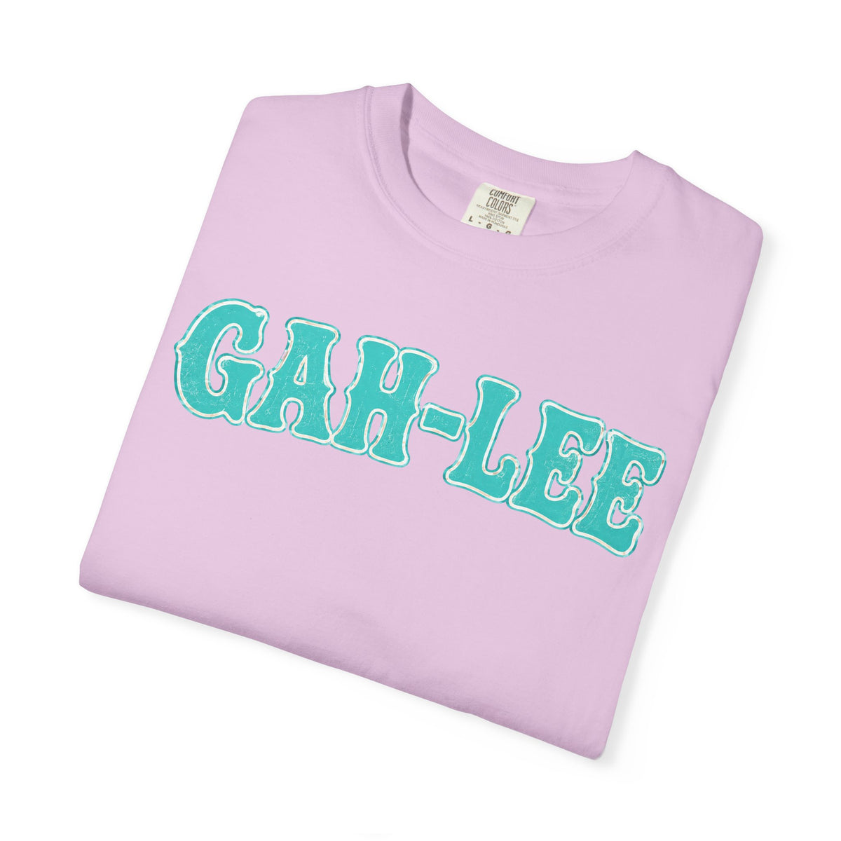 GAH-LEE Graphic T-Shirt — Funny Text Tee, Retro Collegiate Style