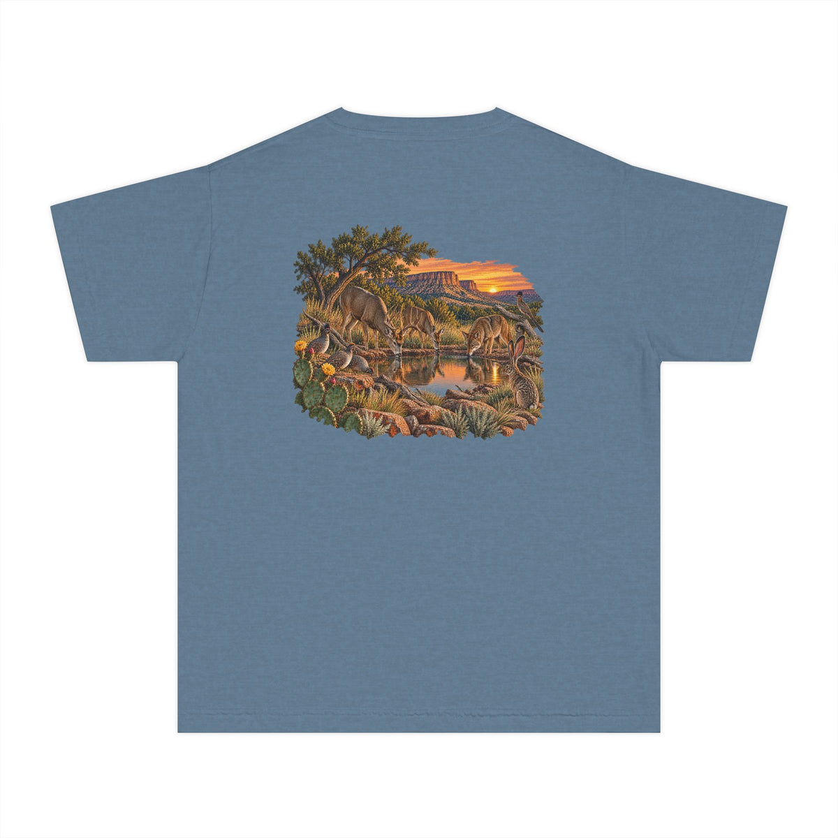 Youth Tee — Caprock Critters at Sunset