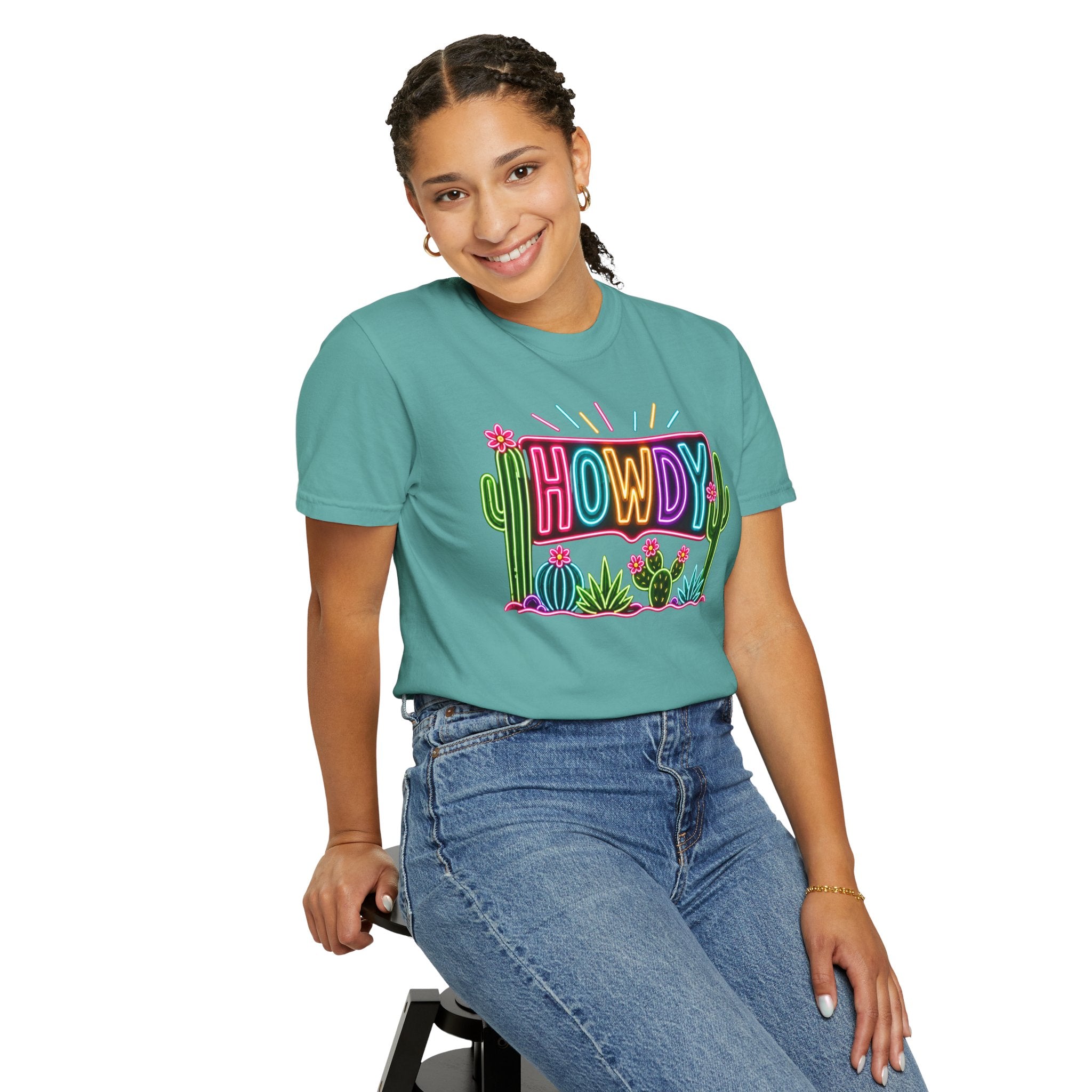 Neon Howdy Cactus T-Shirt