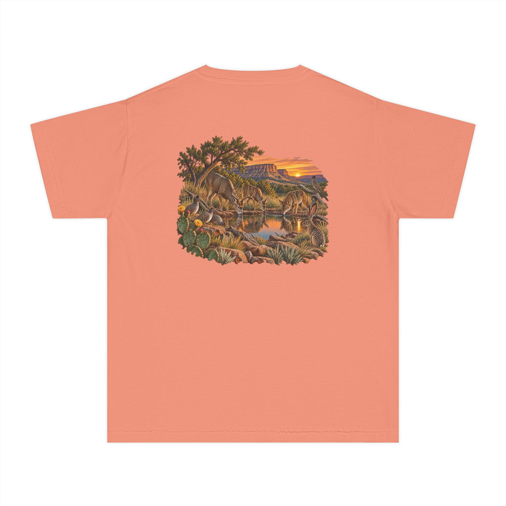 Youth Tee — Caprock Critters at Sunset