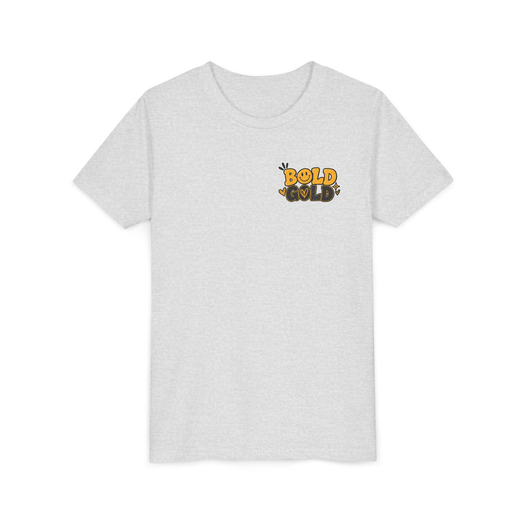 Youth Tee — Bold Gold Antelopes Cheer Shirt