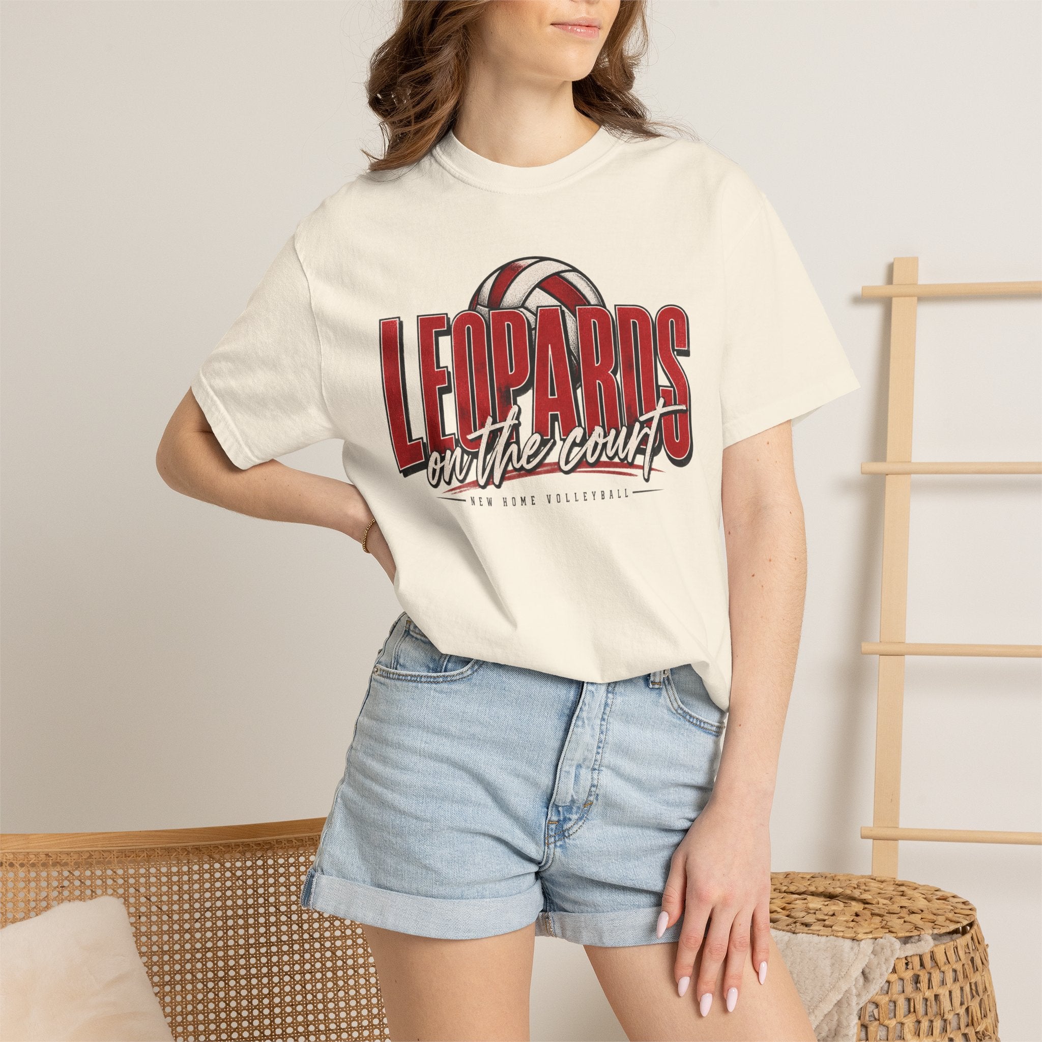 Leopards On The Court Volleyball T-Shirt