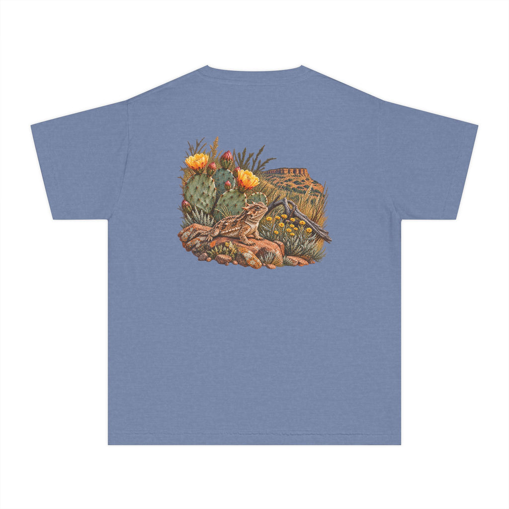 Youth Tee — Caprock Critters Horny Toad & Cacti