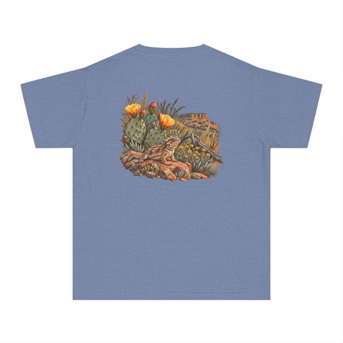 Youth Tee — Caprock Critters Horny Toad & Cacti
