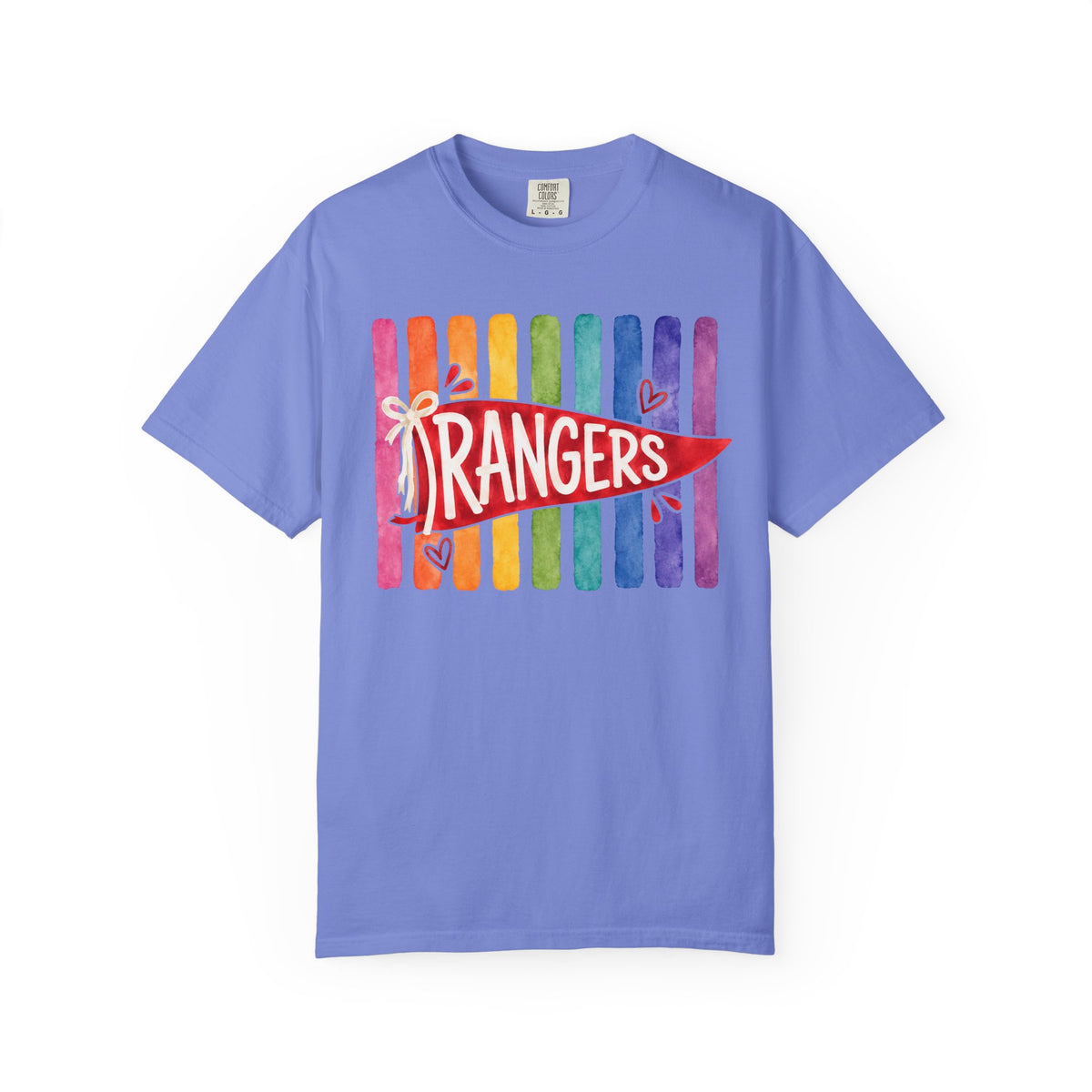 Rangers Rainbow Pennant T-Shirt — Pride School Spirit Tee