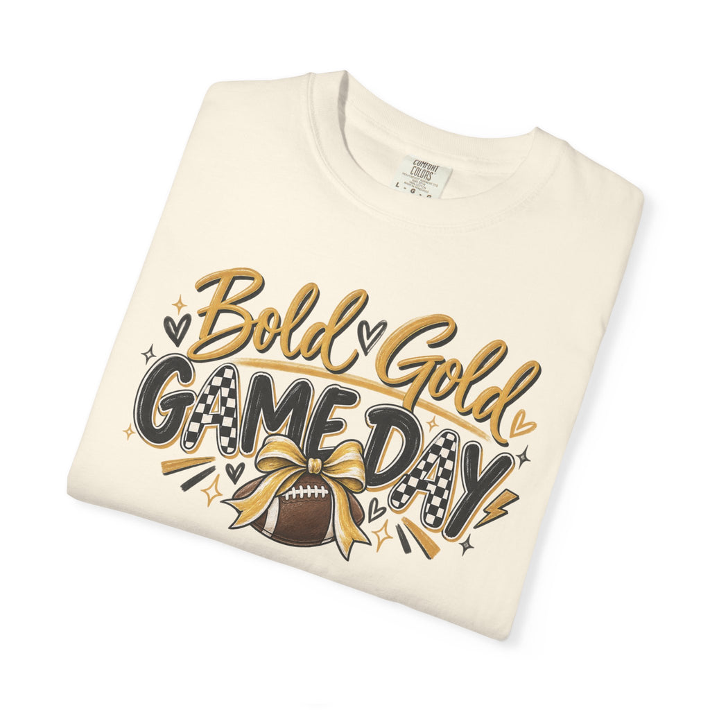 Gameday Football T-Shirt – "Bold & Gold" Team Spirit Tee