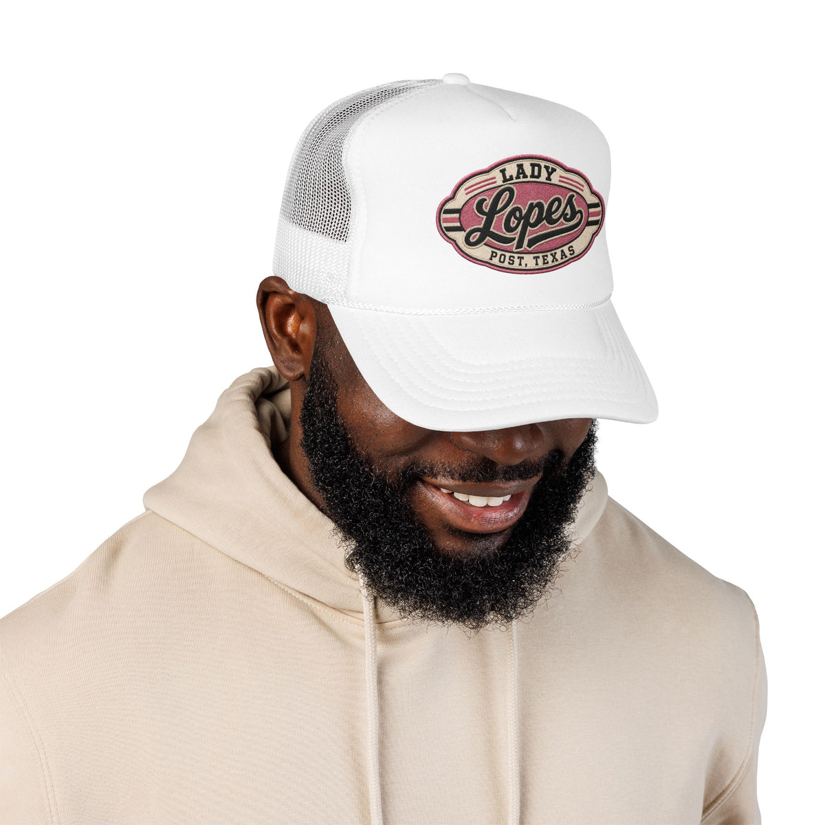 Lady Lopes Trucker Hat — Vintage Post, Texas Foam Cap