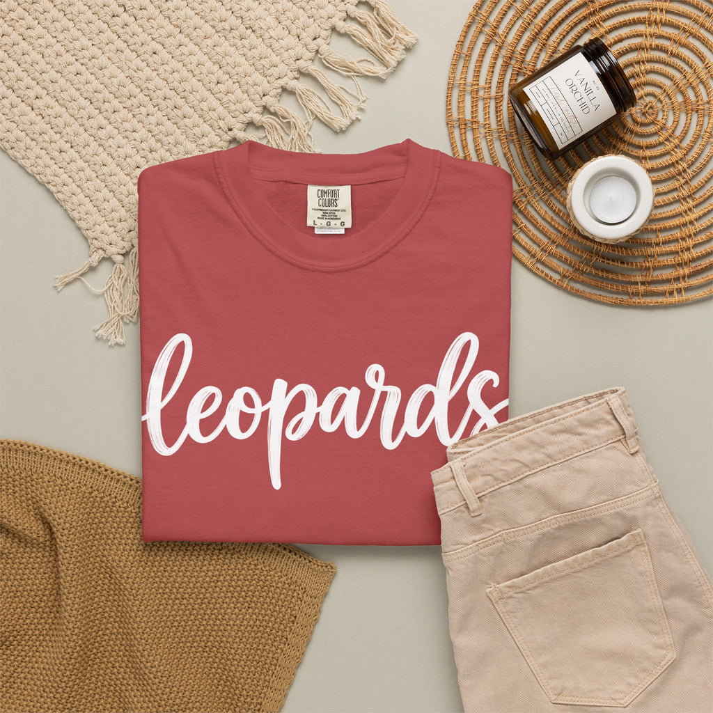 Leopards Script Tee — Retro Graphic T-Shirt