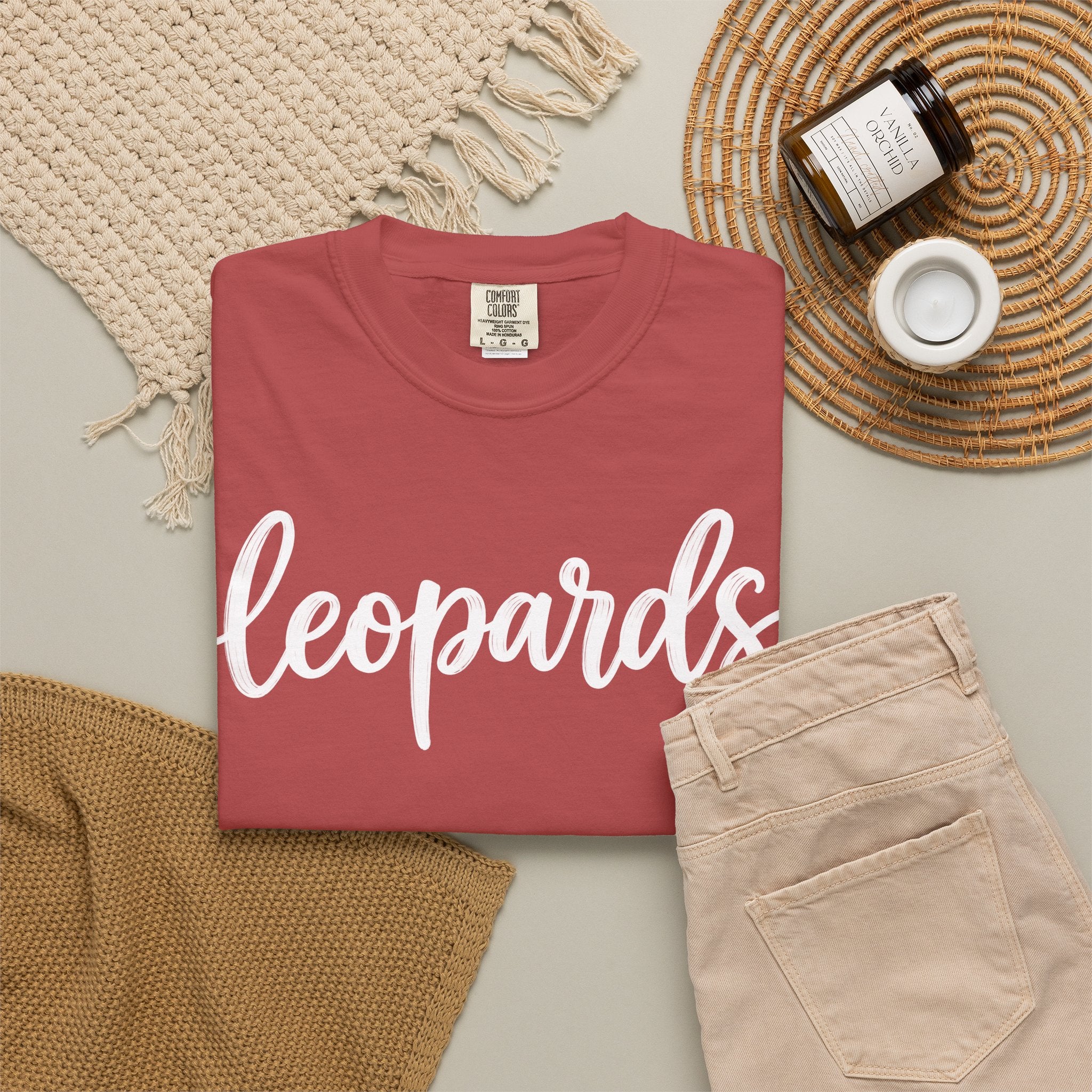 Leopards Script Tee — Retro Graphic T-Shirt