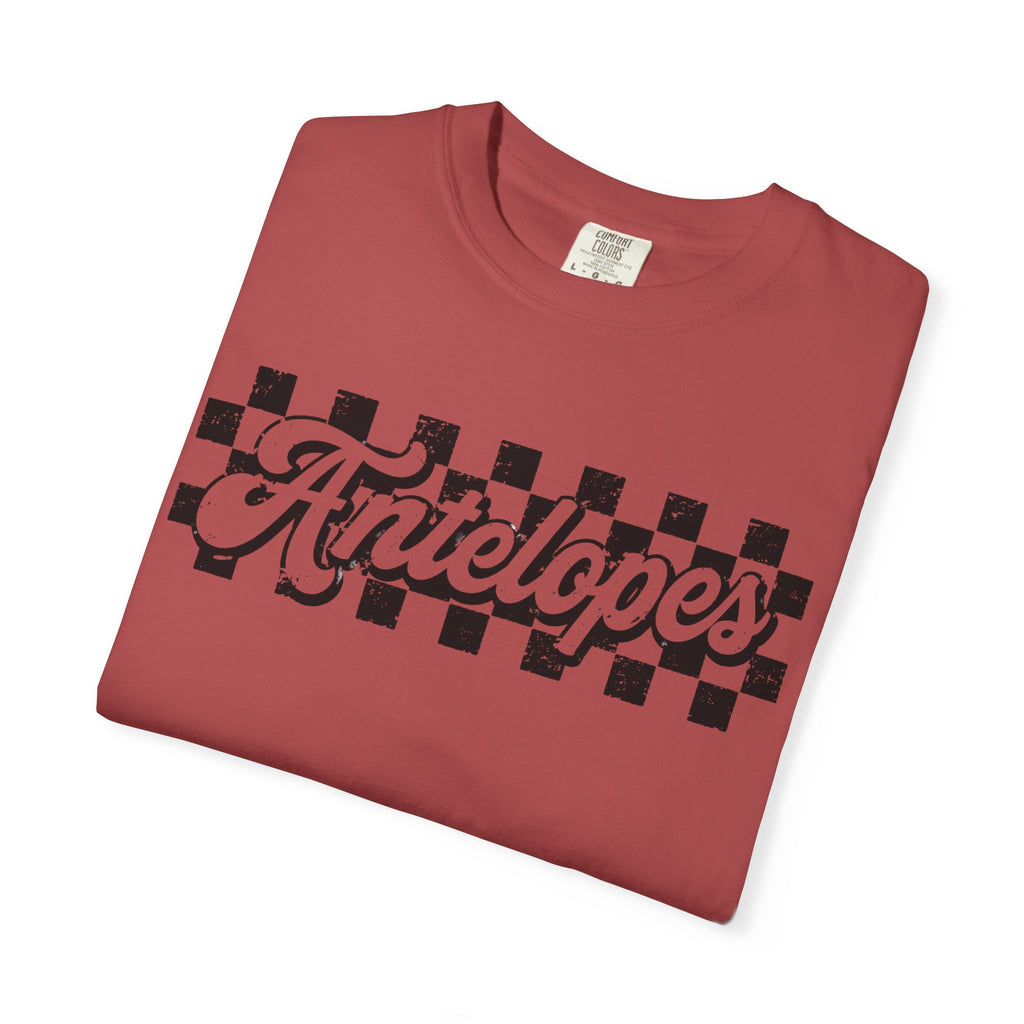 Antelopes Checkerboard Graphic T-Shirt