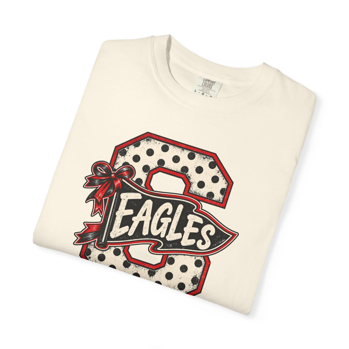 Vintage Polka Dot 'Eagles' Letterman T-Shirt