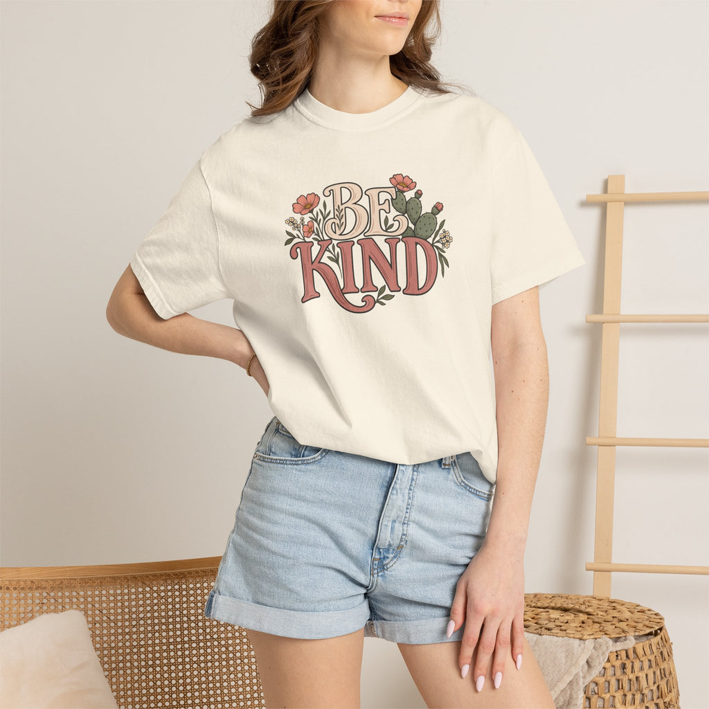 Be Kind Floral T-Shirt — Vintage Floral Graphic Tee
