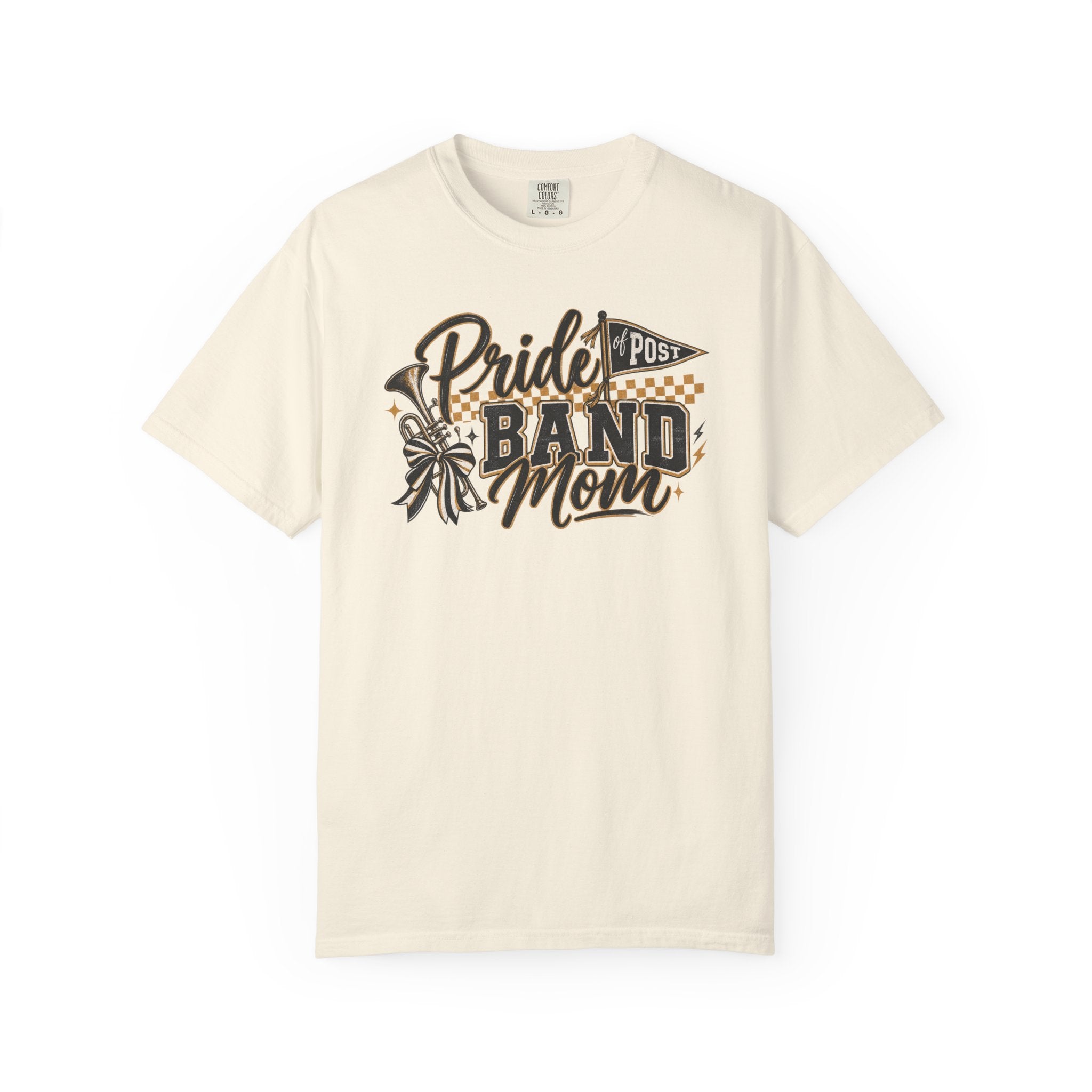 Band Mom T-Shirt — "Pride Post" Graphic Tee for Marching Band Parents