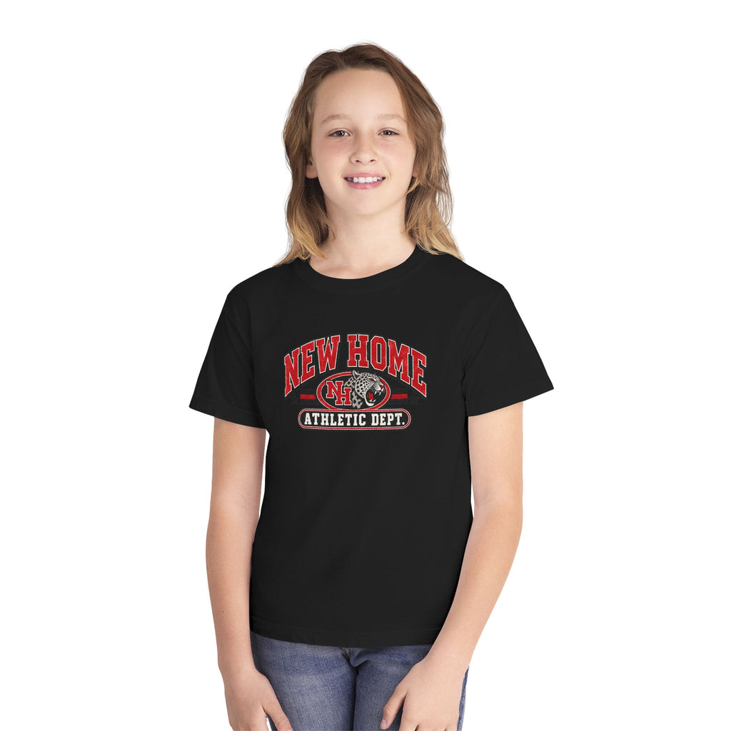 New Home Athletic Dept. Youth Tee — Kids' Welcome Home Graphic Shirt