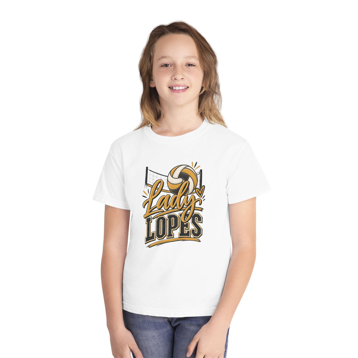 Lady Lopes Youth Volleyball Tee — "Lady Lopes" Team Spirit Shirt