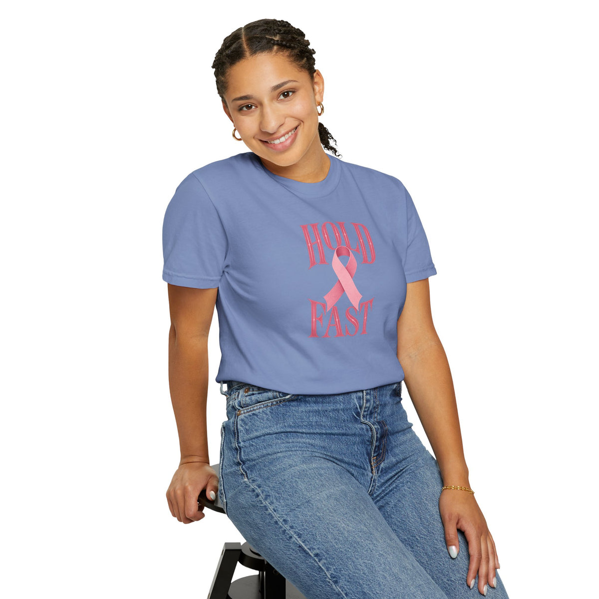 Hold Fast Pink Ribbon T‑Shirt