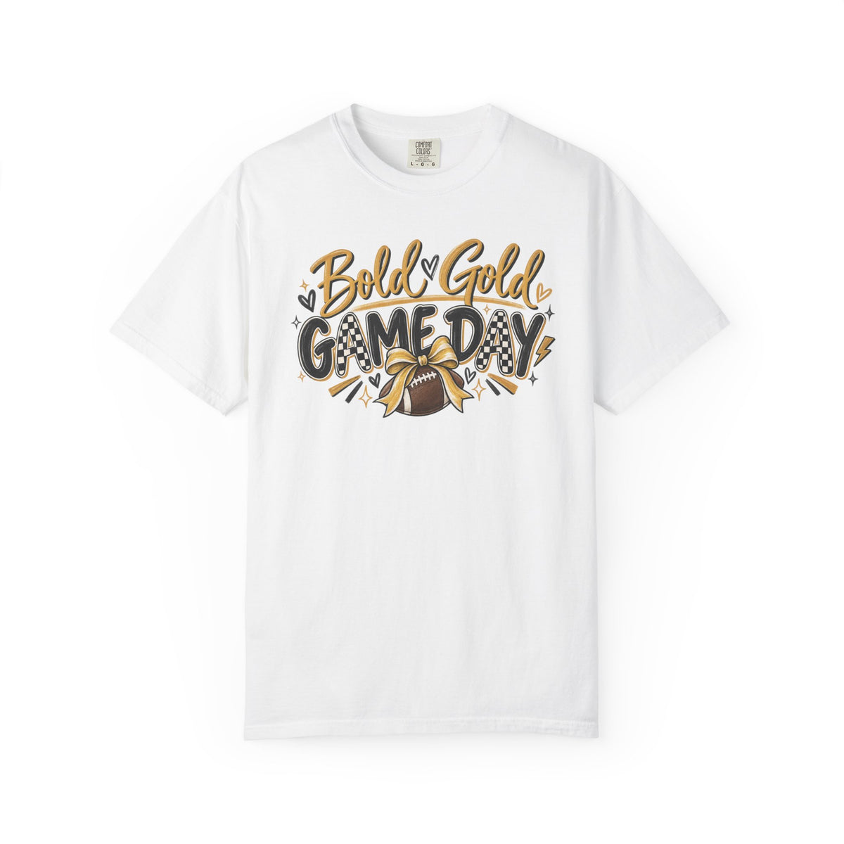 Gameday Football T-Shirt – "Bold & Gold" Team Spirit Tee