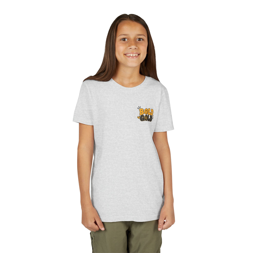 Youth Tee — Bold Gold Antelopes Cheer Shirt