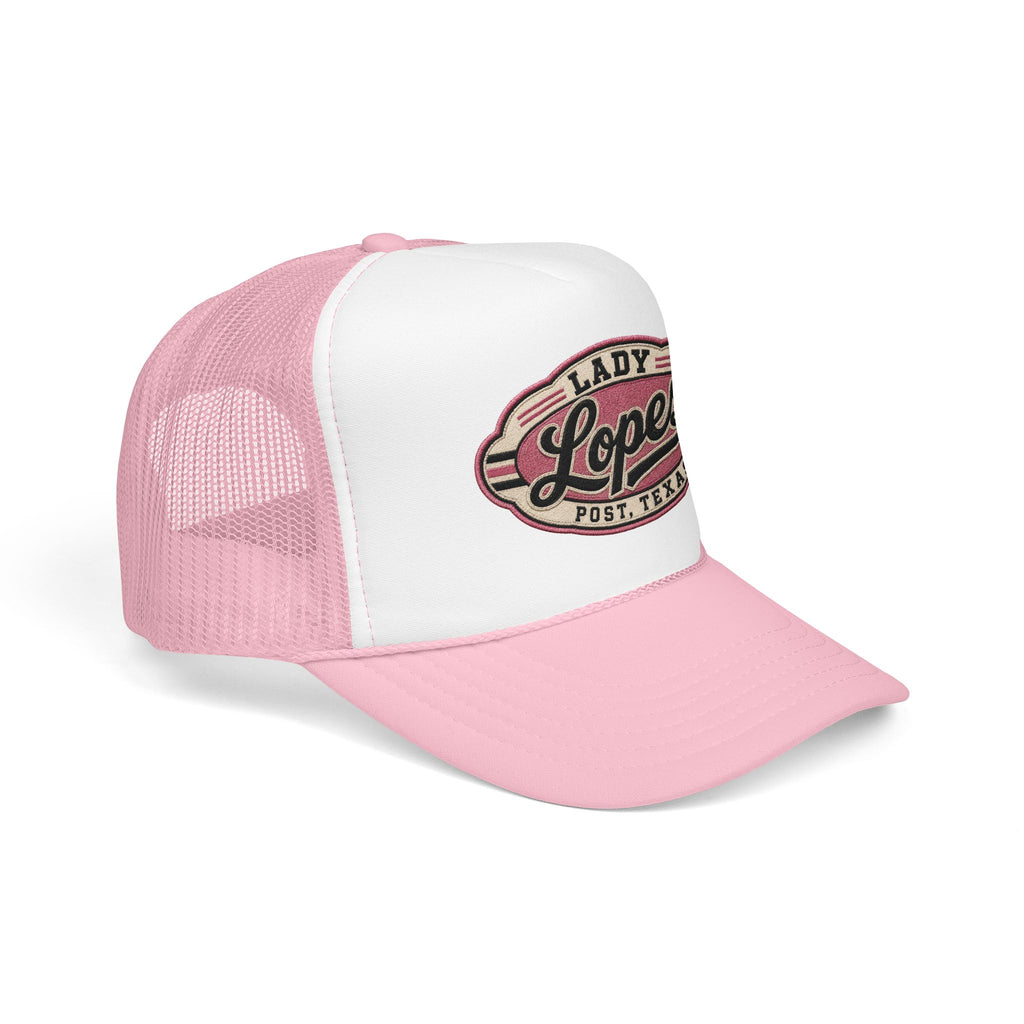 Lady Lopes Trucker Hat — Vintage Post, Texas Foam Cap
