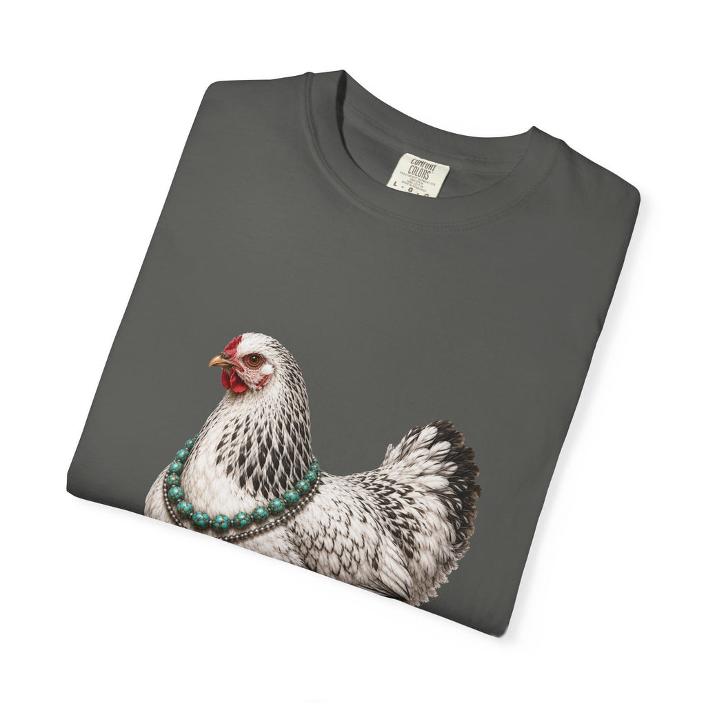 Feather Foot Turquoise Chicken Queen T-Shirt