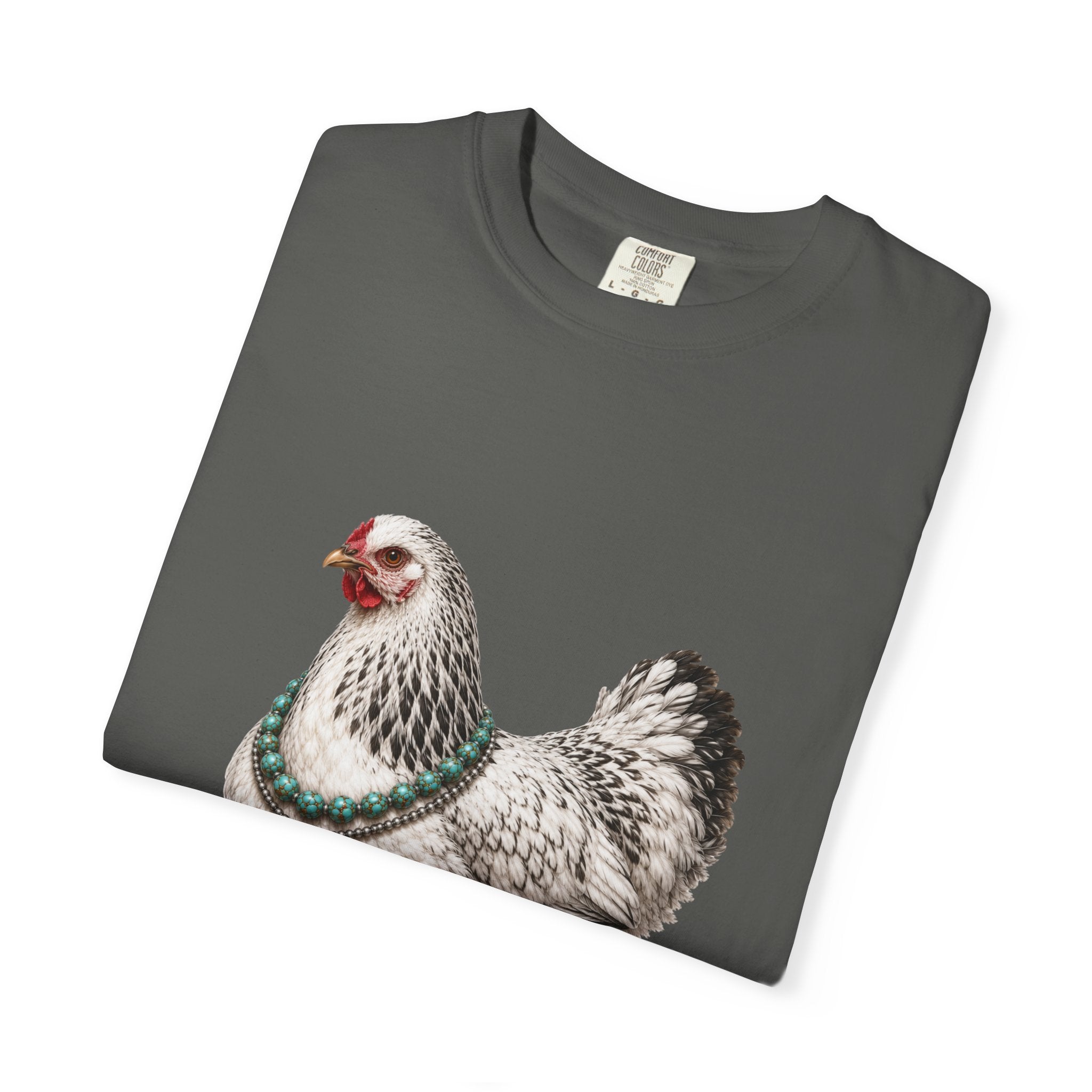 Feather Foot Turquoise Chicken Queen T-Shirt
