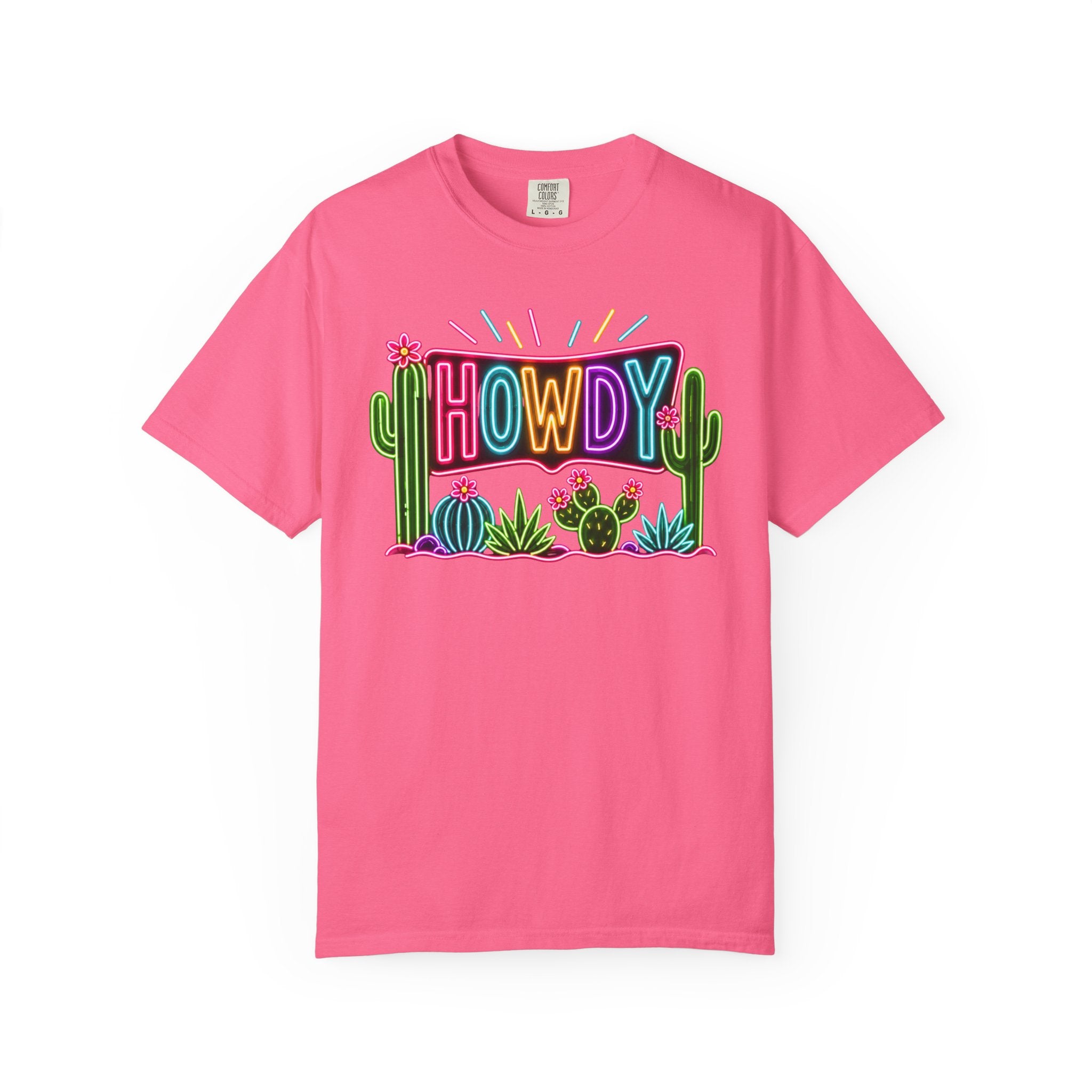 Neon Howdy Cactus T-Shirt