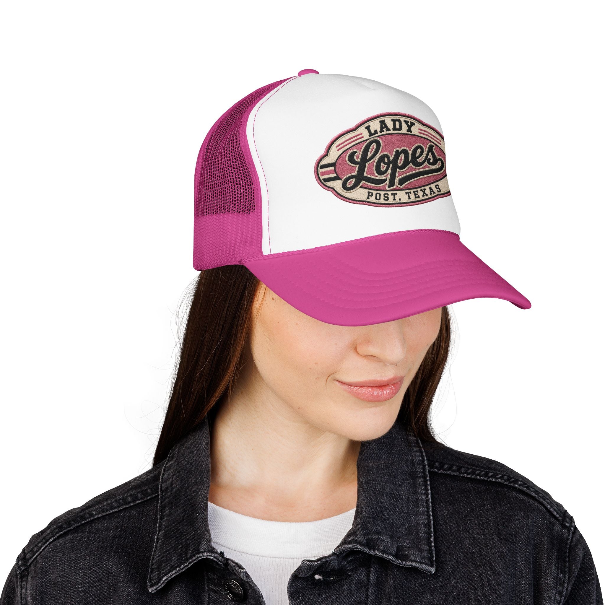 Lady Lopes Trucker Hat — Vintage Post, Texas Foam Cap