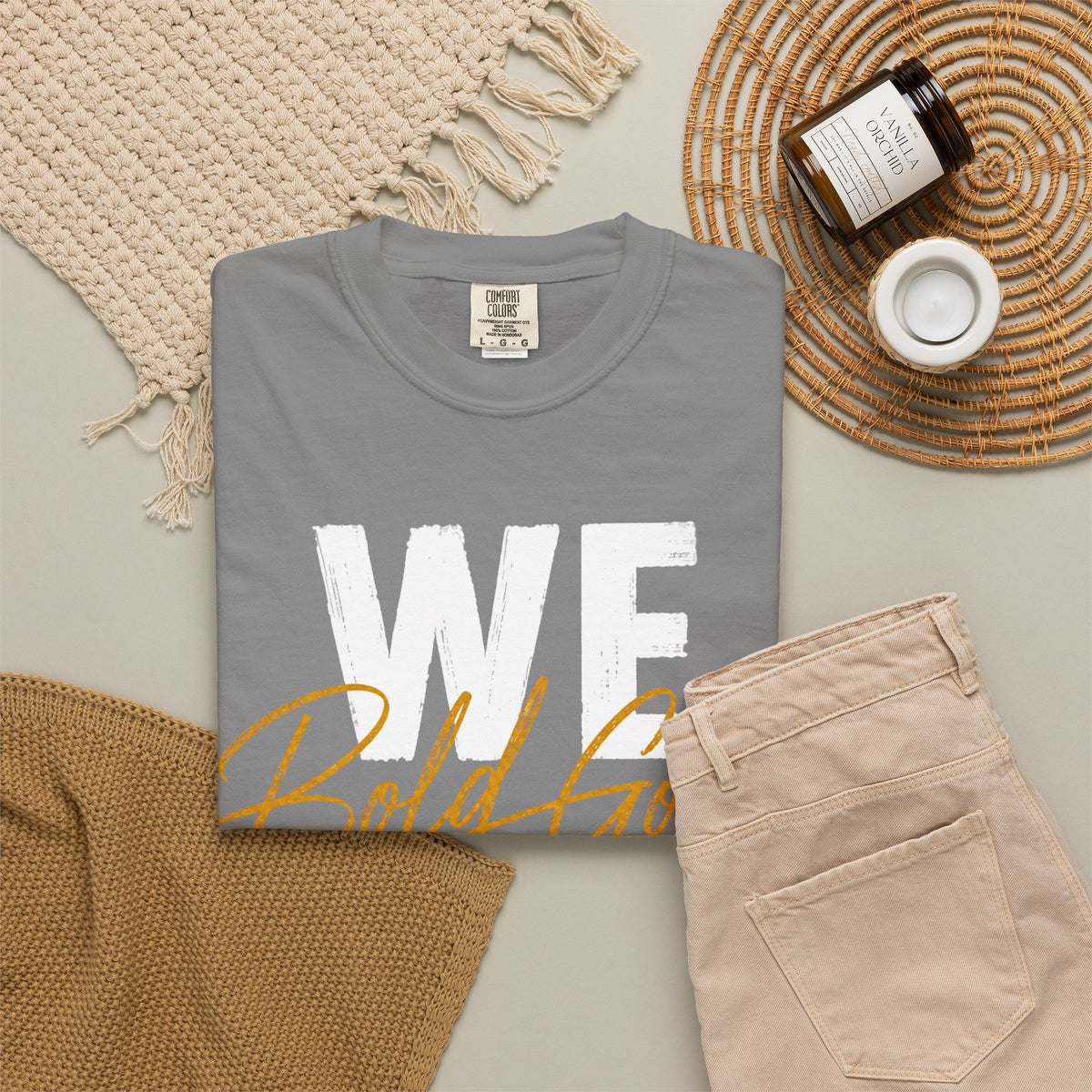 We Are Bold Gold T‑Shirt — Inspirational Graphic Tee