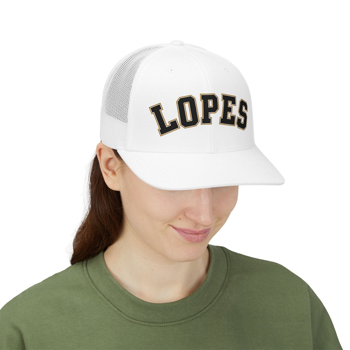 LOPES Trucker Cap — Embroidered Mesh Snapback Hat