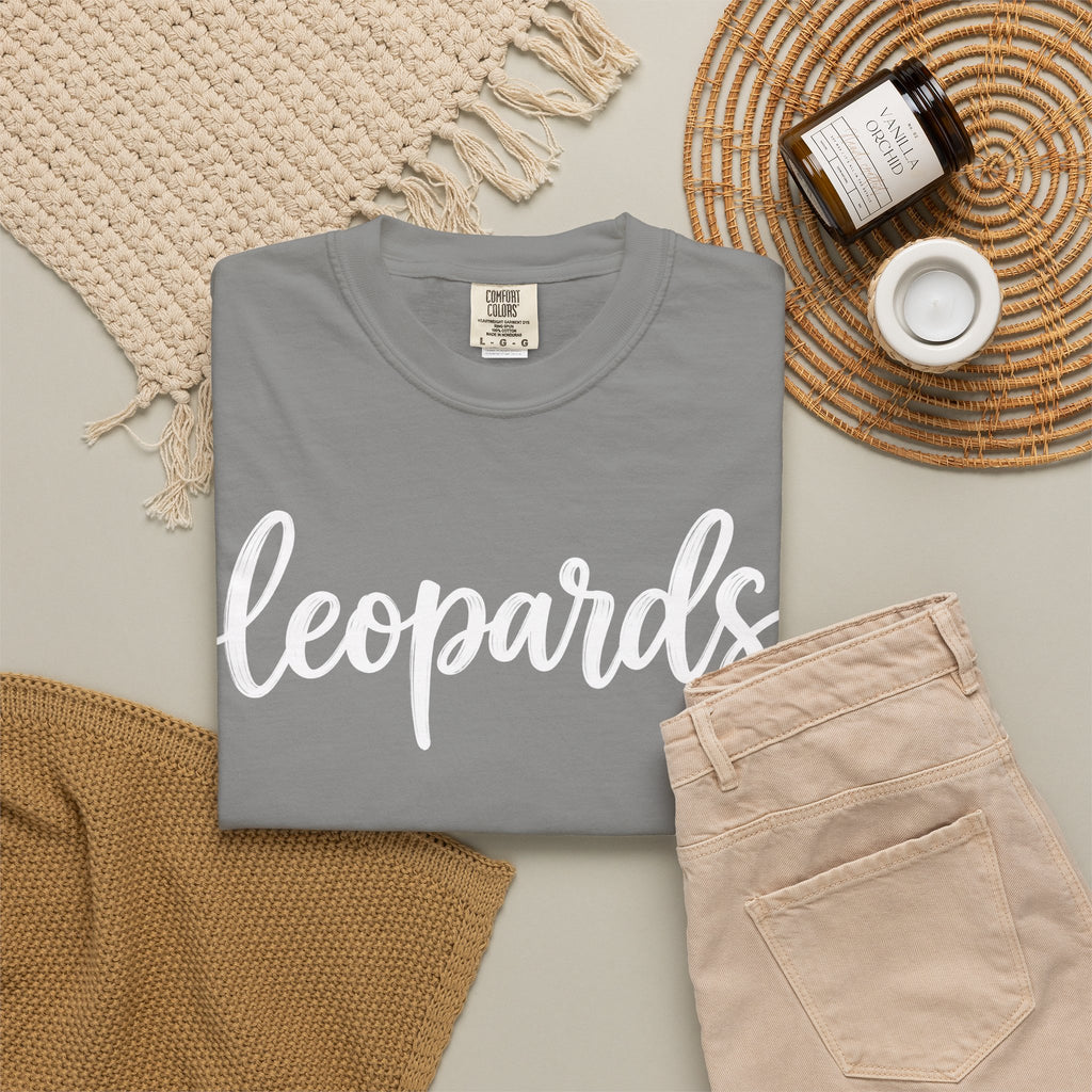 Leopards Script Tee — Retro Graphic T-Shirt