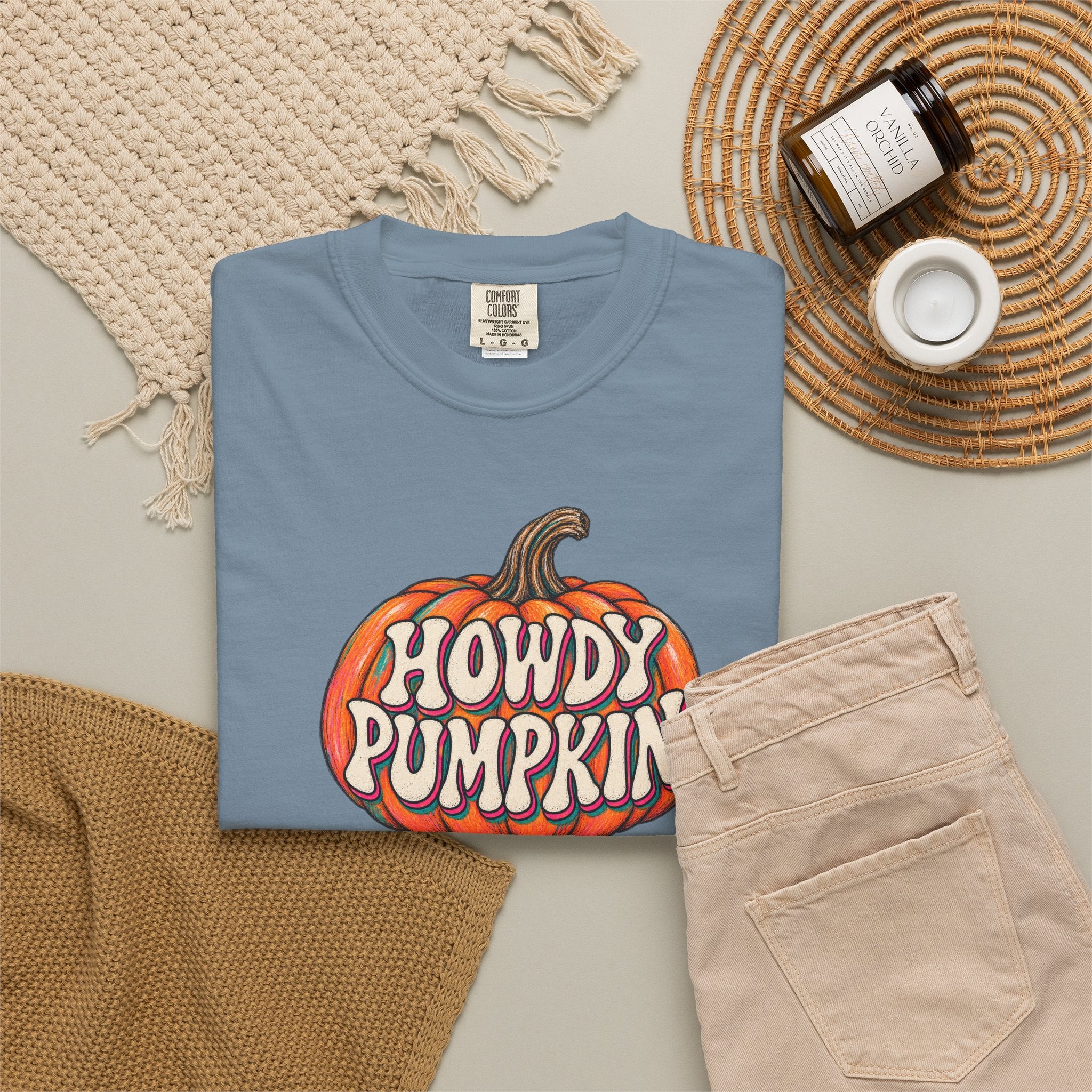 Howdy Pumpkin T-Shirt — Fall Western Graphic Tee