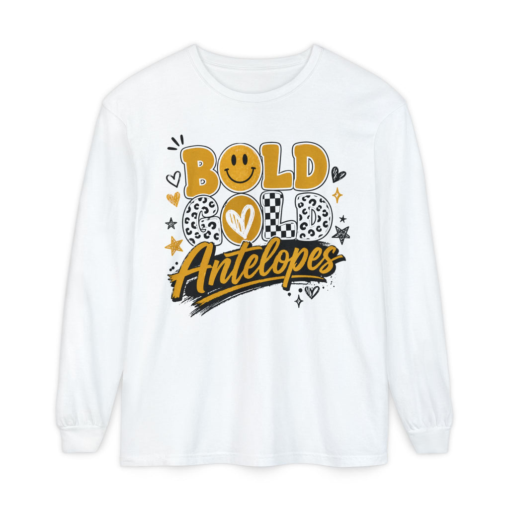 Bold Gold Antelopes Long Sleeve Tee