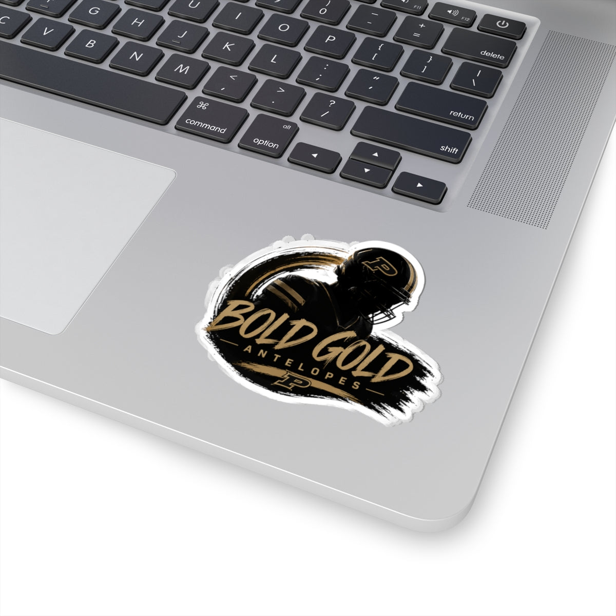 Bold Gold Antelopes Sticker — Kiss-Cut Football Logo Decal