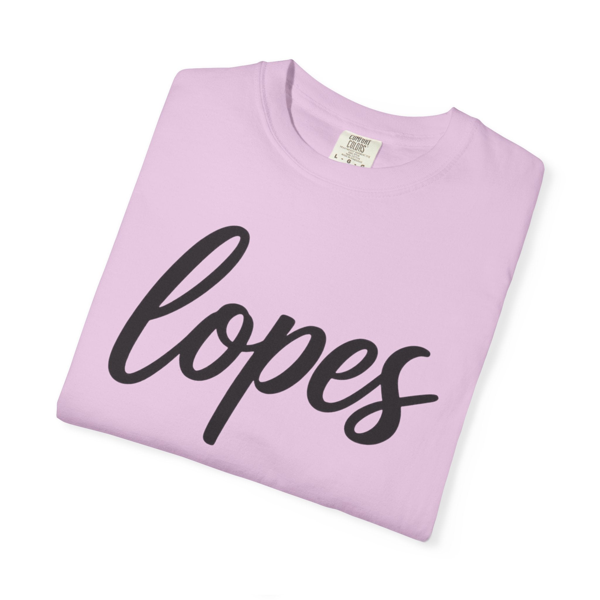 Lopes Script Tee — Personalized Name Graphic T-Shirt