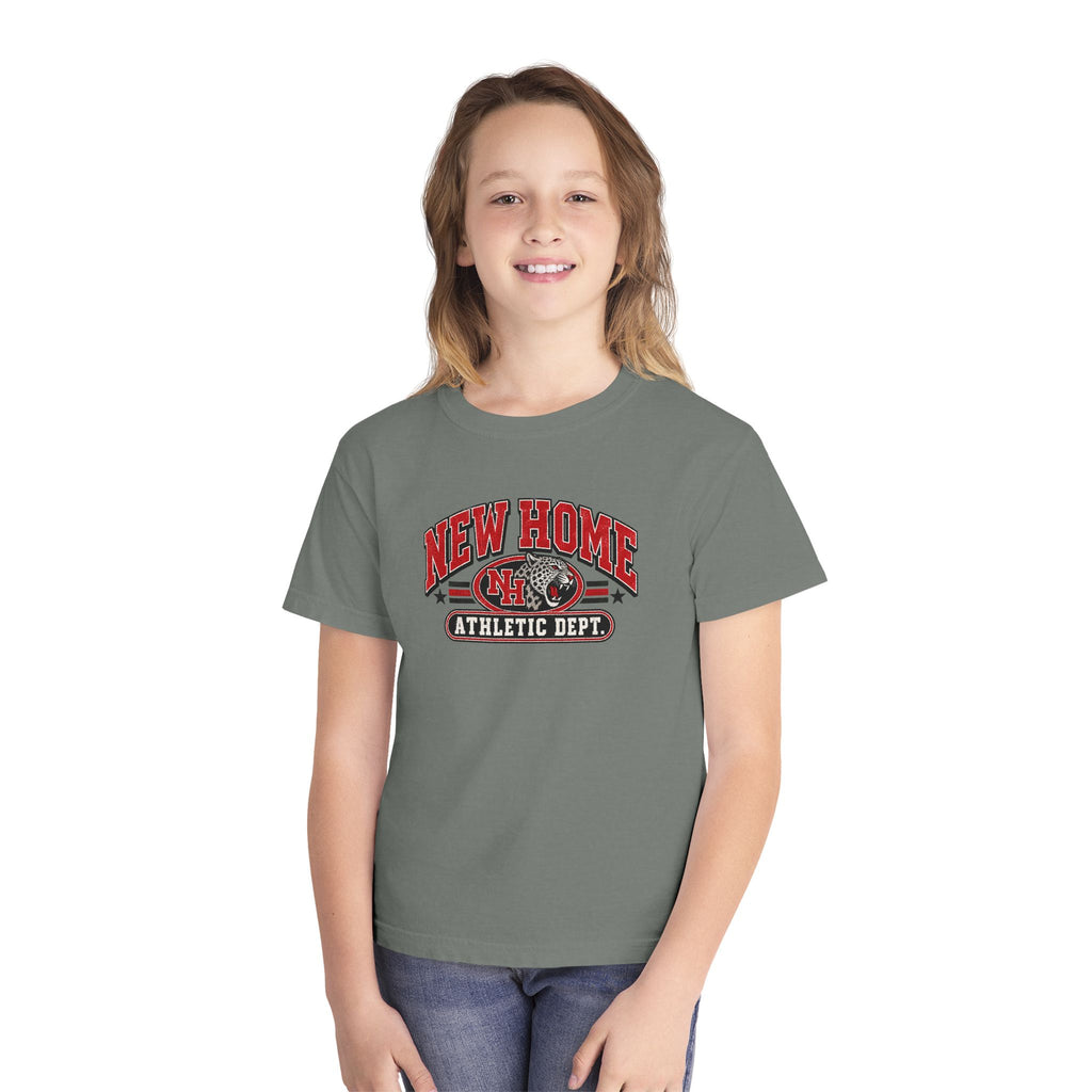New Home Athletic Dept. Youth Tee — Kids' Welcome Home Graphic Shirt