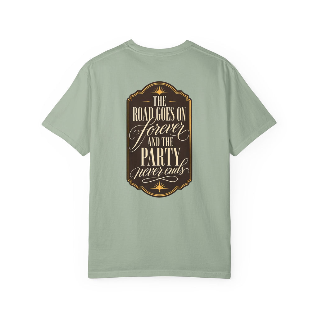 The Road Goes On Forever Party Never Ends Graphic T-Shirt