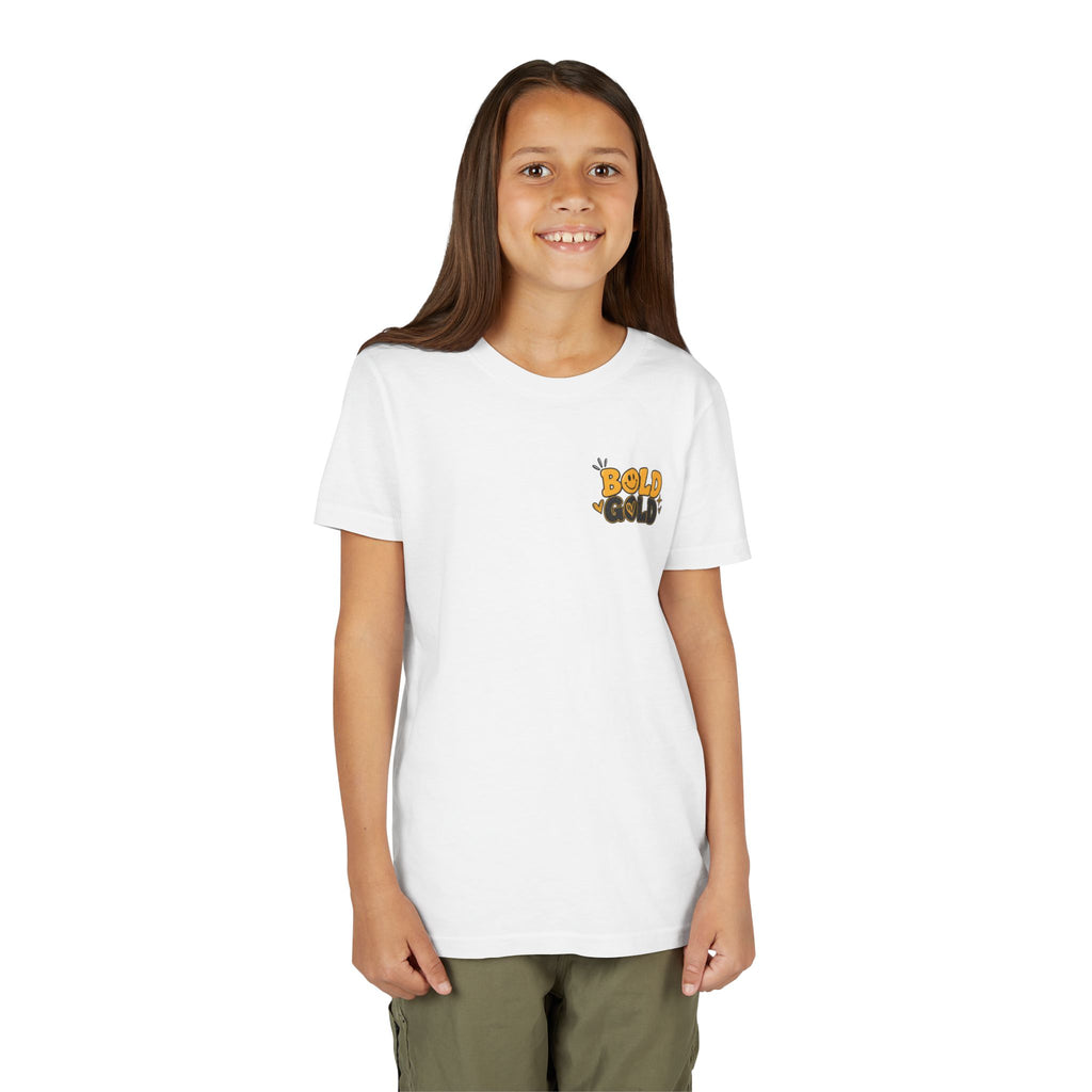 Youth Tee — Bold Gold Antelopes Cheer Shirt